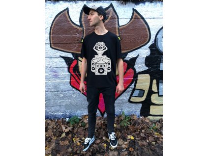 panske triko Cerne skate dnb alien fashion brand hell bmx freeride tshirt obleceni 2