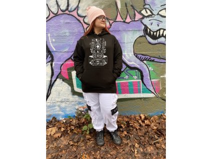 damksa mikina cyberalien ufo fashion hoodie bmx skate bike styl freeride downhill snowboard ravemood