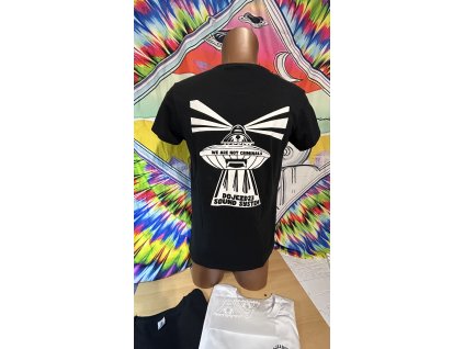 Pánské triko černé DOJEZD SOUND SYSTEM