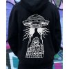 panska mikina cerna potisk ufo Alien mimozemstan unos rychta tekno bedny 23 techno freeparty