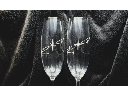Sklenice na sekt - Hvězda