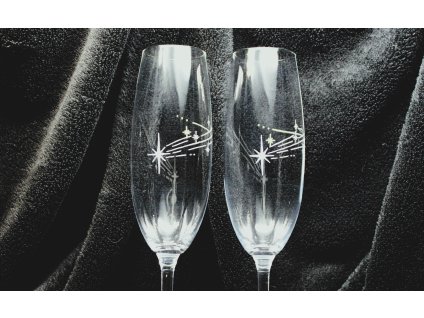 Sklenice na sekt - Padající hvězda