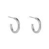 Big Simple Hoop Edelstahl Ohrringe 0