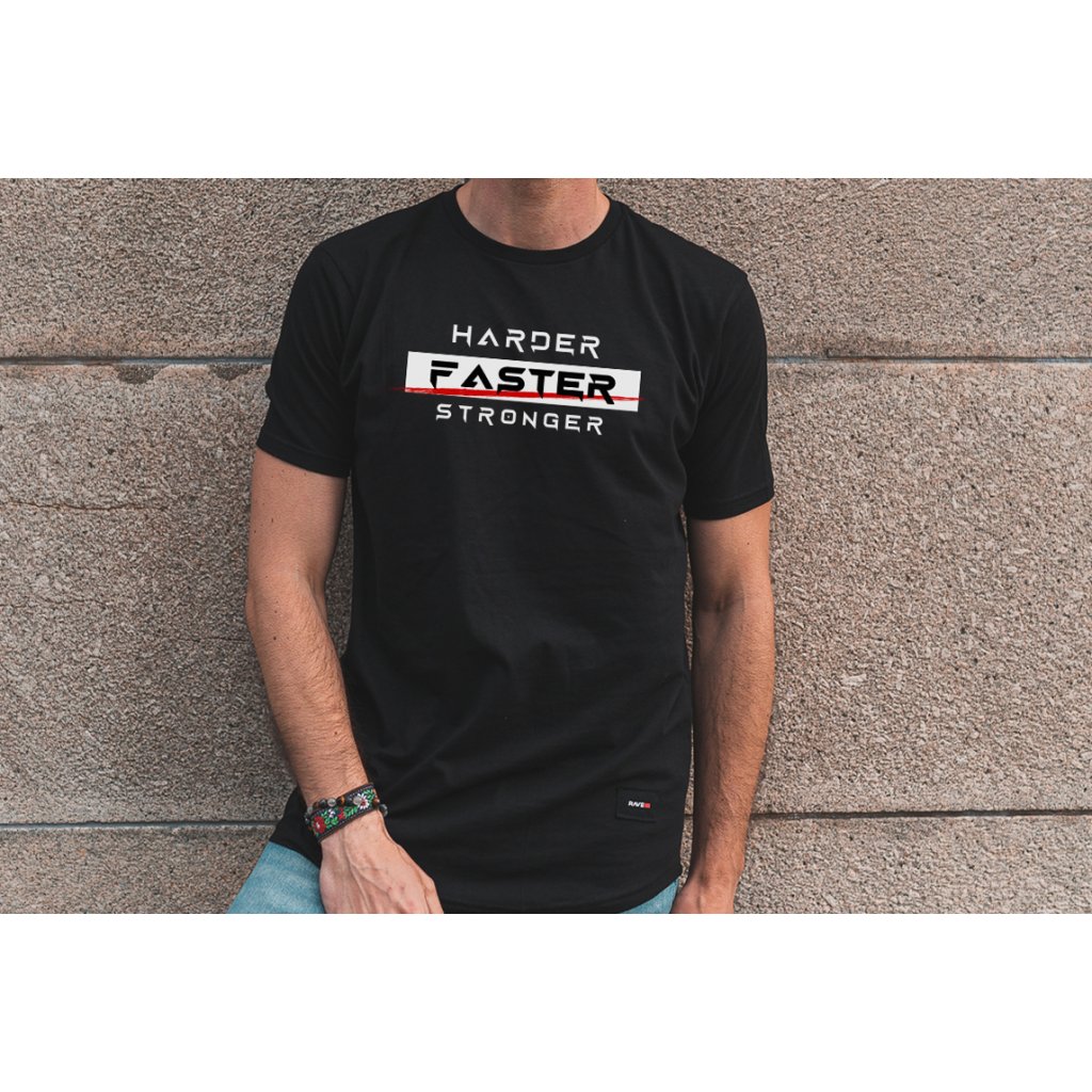 Čierne predĺžené tričko | HARDER