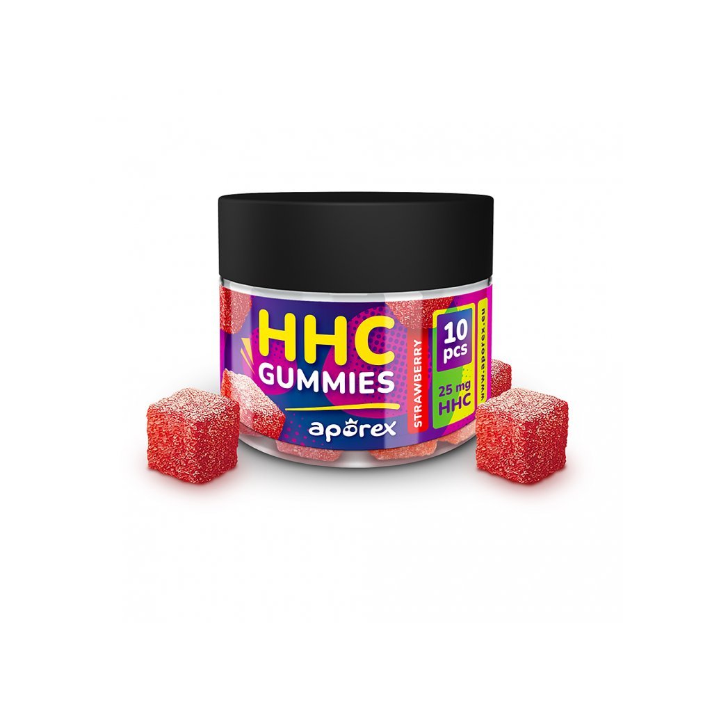 HHC bonbony s příchutí jahody 10 kusů x 25mg HHC