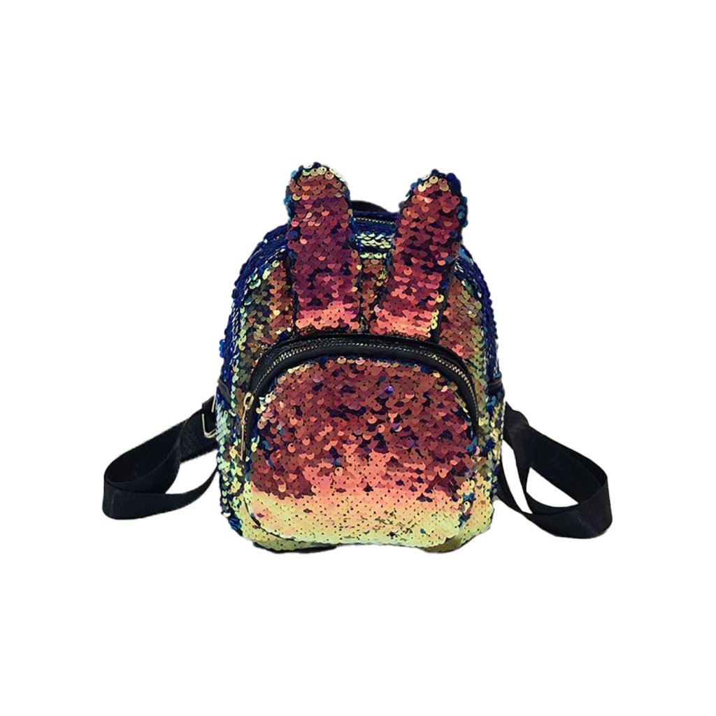 Flitrový trblietavý batôžtek s uškami | Unicorn