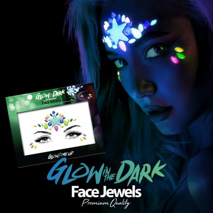 Svítící kamínky na obličej | Paintglow 2.0