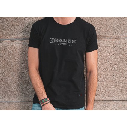 Čierne tričko TRANCE IS MY WORLD