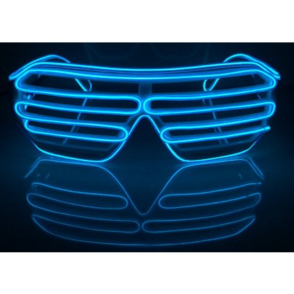 Svítící brýle s mřížkou | Modré