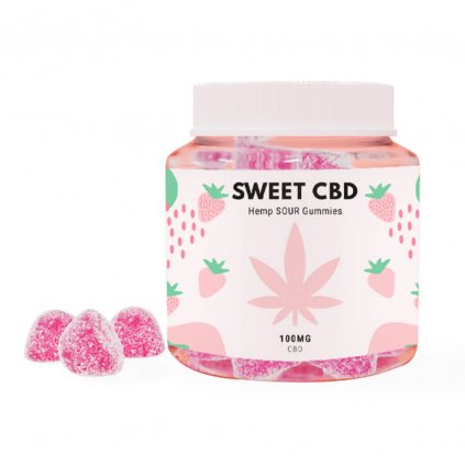 CBD | 100mg gumídci  jahoda 60g