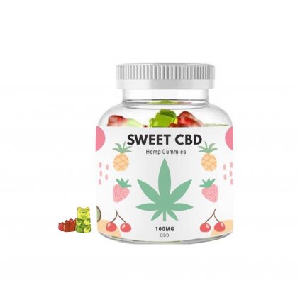 CBD | 100mg gumídci Třešeň, kiwi, ananas, jahoda 60g