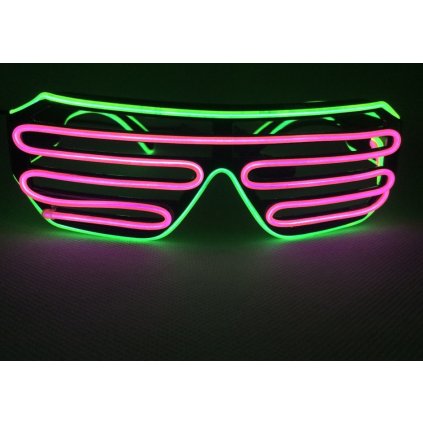 251 svitici bryle shutter style multicolor zelena fialova