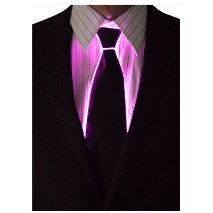 Light up kravata | Růžová