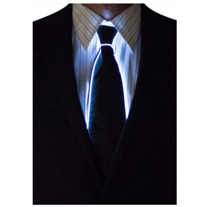 Light up kravata | Bílá