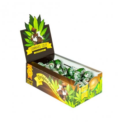 Cannabis Chocolate Cream Lollies - Display Carton (70 Lollies)