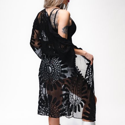 Dámské černé kimono | BOHO