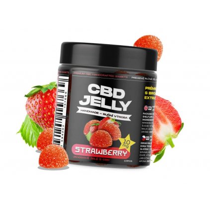 CBD Jelly 10 mg - želé jahoda