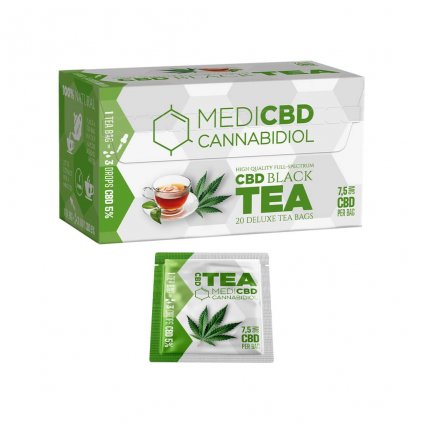 MediCBD Black Tea (Box of 20 Teabags) – 7.5mg CBD