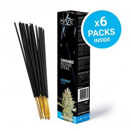 HaZe Cannabis Incense Sticks – Coconut Kush Scented (6packs/display)