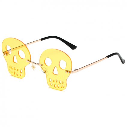 Brýle Skull | Žlutá