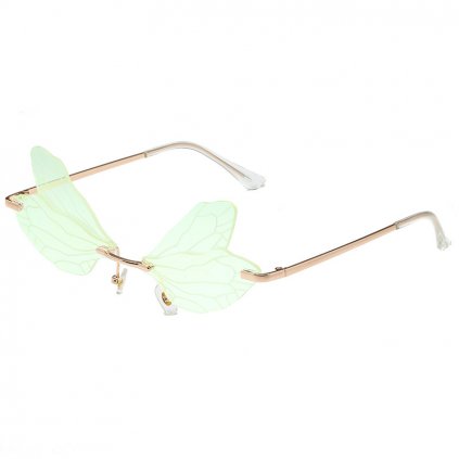 Párty brýle Butterfly  | Zelená