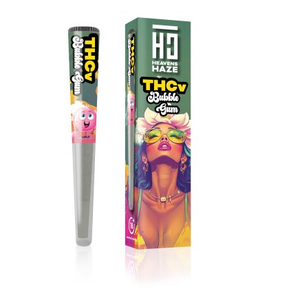 625 heavens haze thcv pre roll bubble gum 1 2g
