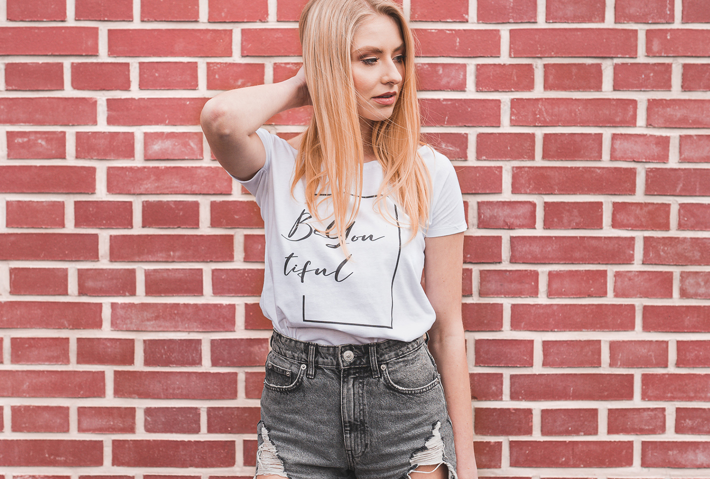 Levně RAVE Dámské bílé tričko | Be You