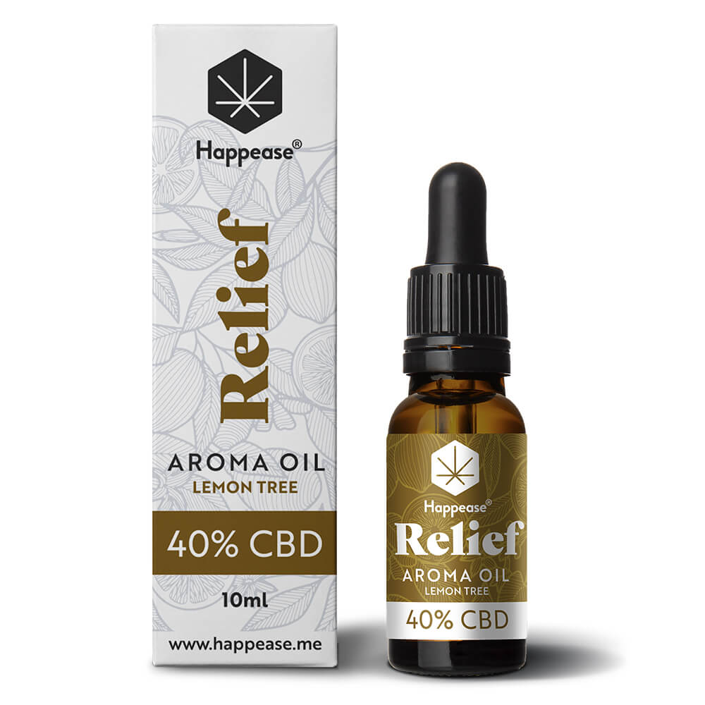 Levně Happease Happease® Relief 40% CBD olej Lemon Tree, 4000mg 10ml