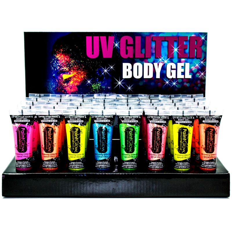 Levně PaintGlow UV set tělových barev | 8 barev, 10ml