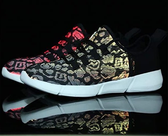 RAVEON Svítící boty LUMINOUS | Černé Velikost bot: 39