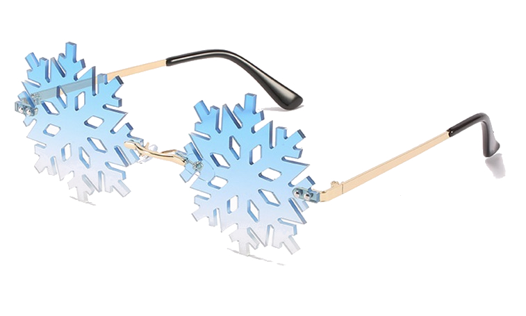 Levně RAVEON Párty brýle SNOWFLAKE | Modré