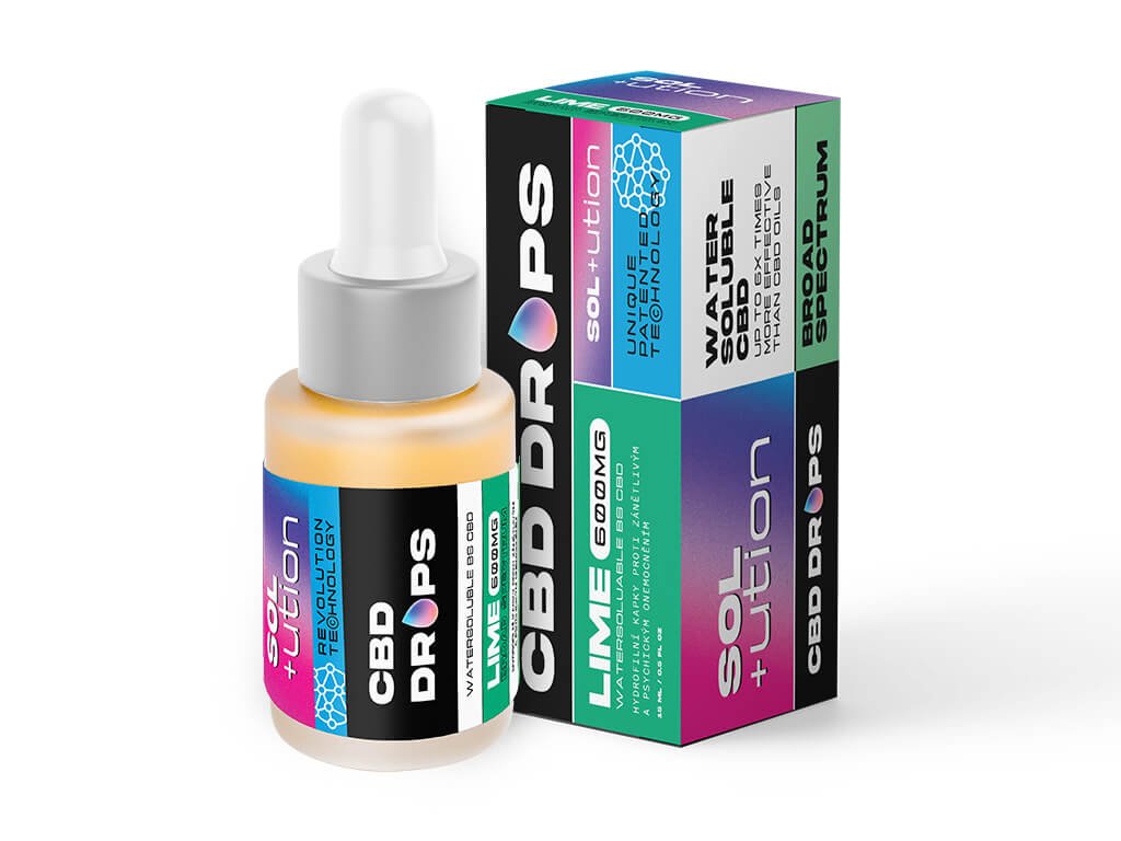 Levně Czech CBD CBD kapky SOL+ution Lime 600 mg