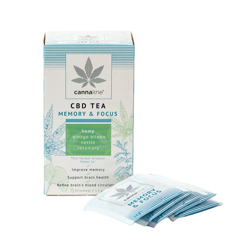 Levně Cannaline CBD konopný čaj | Memory & Focus
