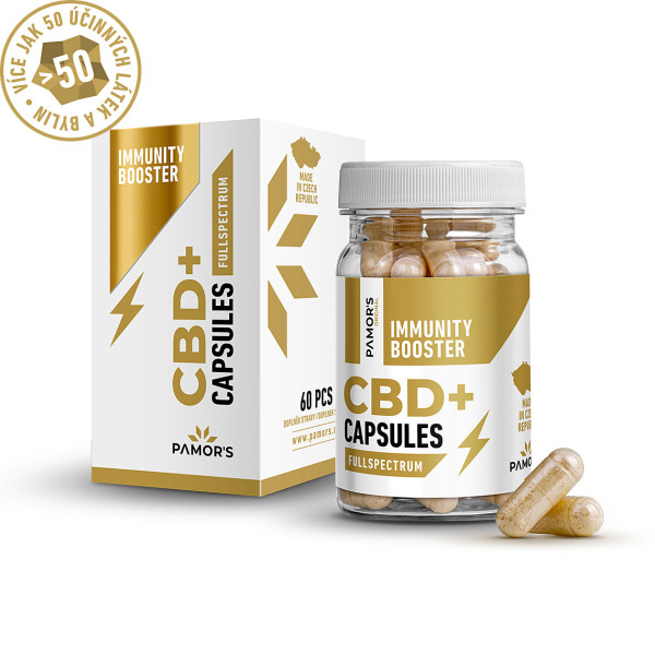 Levně Pamor CBD+ KAPSLE IMMUNITY BOOSTER 60 cps