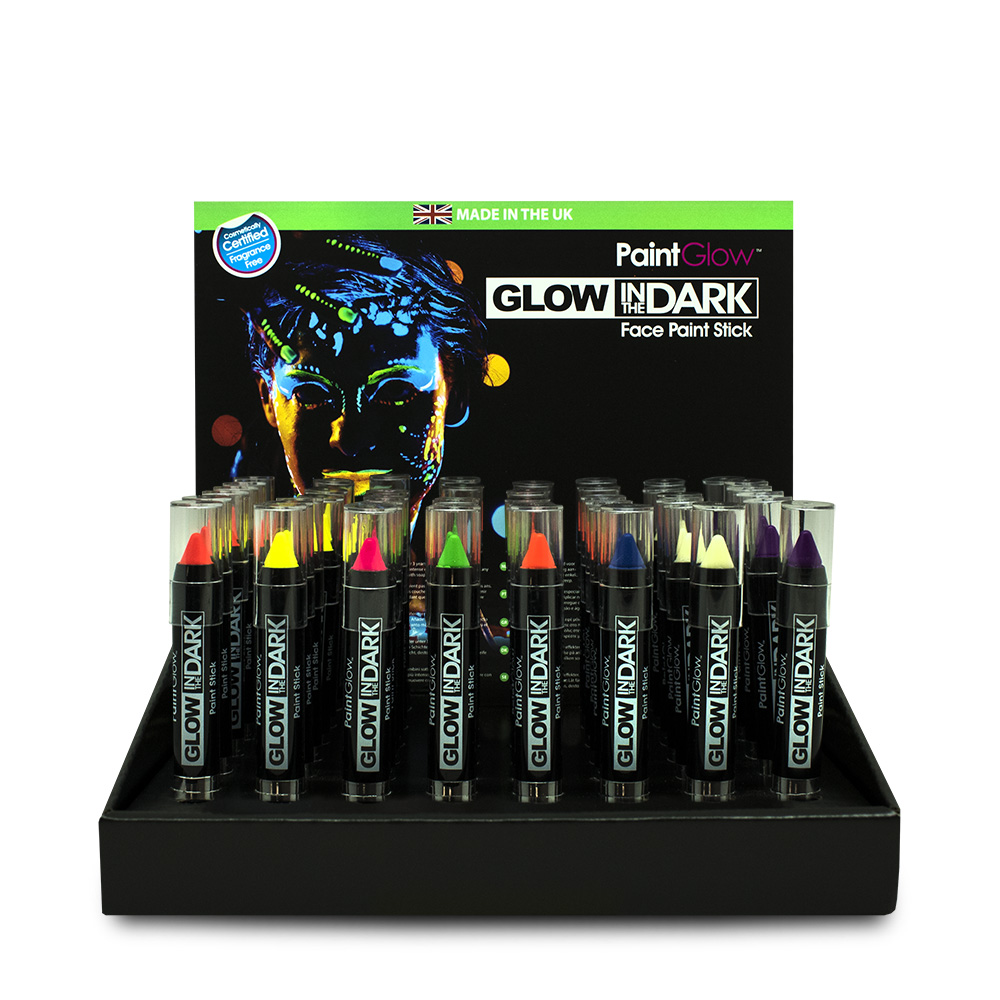 Levně PaintGlow UV set tělových tužek | 8 barev