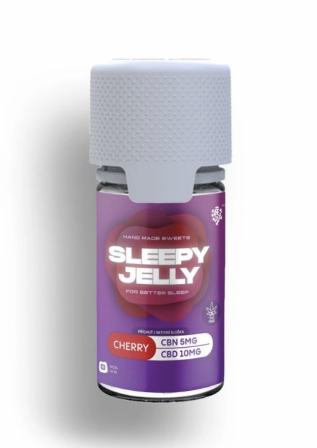 Levně Czech CBD Želé bonbony na spaní CBN/CBD 8ks | Višeň