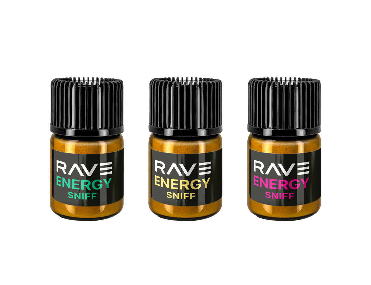 Levně 3x RAVE ENERGY SNIFF | Výhodné balení mix