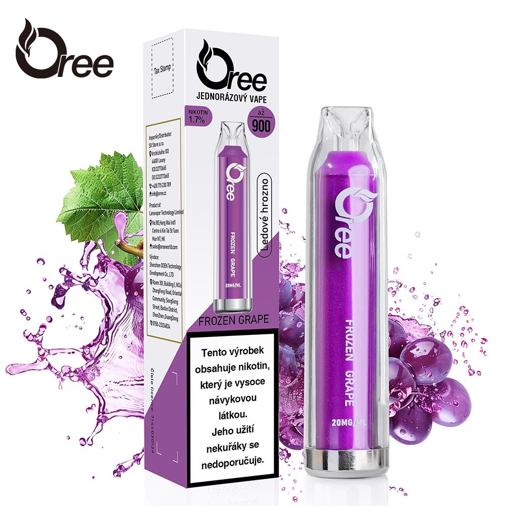 OREE nikotinové vape 2ml | Frozen grape