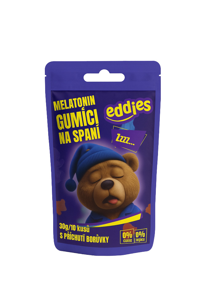 Eddies - Gumídci na spánek s melatoninem - 10ks
