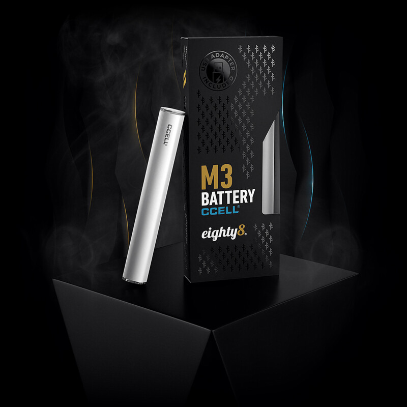 Levně Eighty8 Nabíjecí White M3 Vape baterie