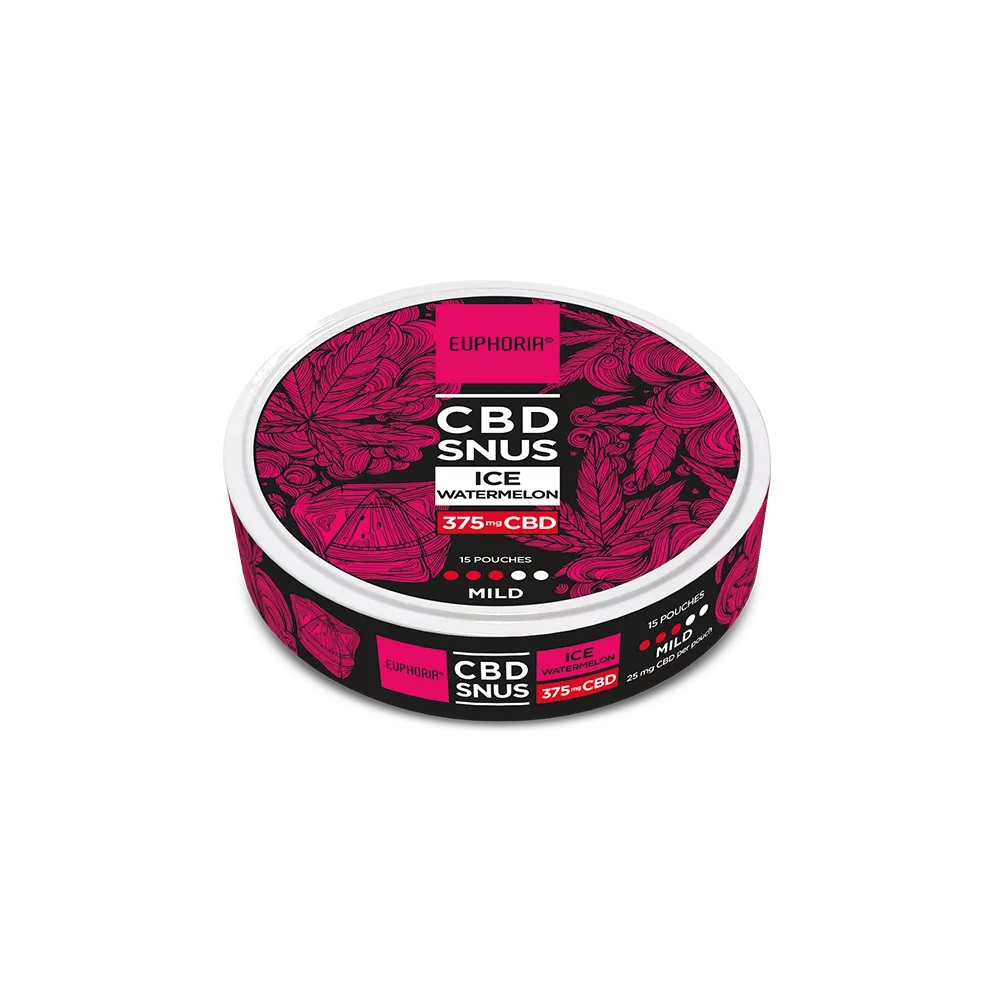 Levně Euphoria CBD SNUS Ledový meloun 375 mg (15 x 25 mg)