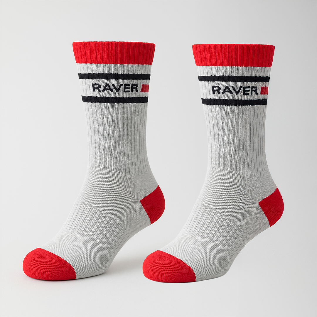 Levně RAVE 2x Ponožky RAVER REDLINE