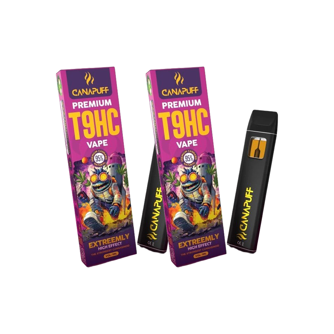 Levně Cannapuff T9HC Canapuff Vape Extreemly 95% 1ml | 2 ks výhodné balení