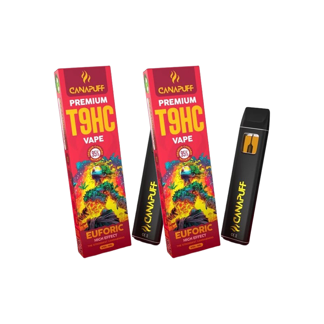 Levně Cannapuff T9HC Canapuff Vape Euforic 95% 1ml | 2 ks výhodné balení