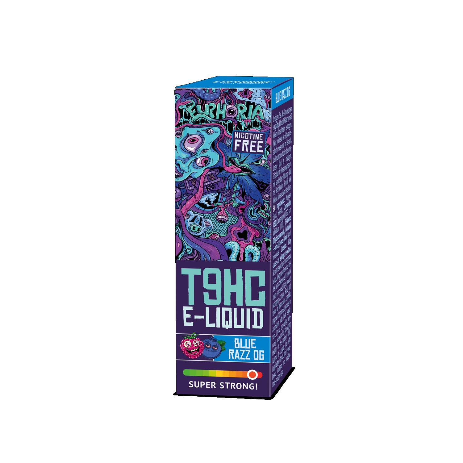 Levně Euphoria T9HC E-liquid Blue Razz OG 10ml