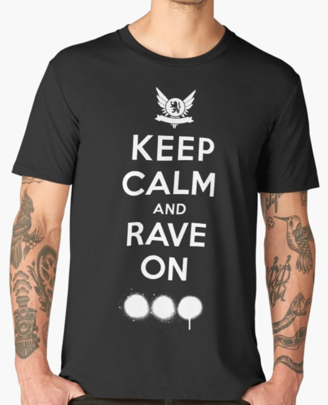 Levně LET's RAVE Tričko | Keep calm Rave on
