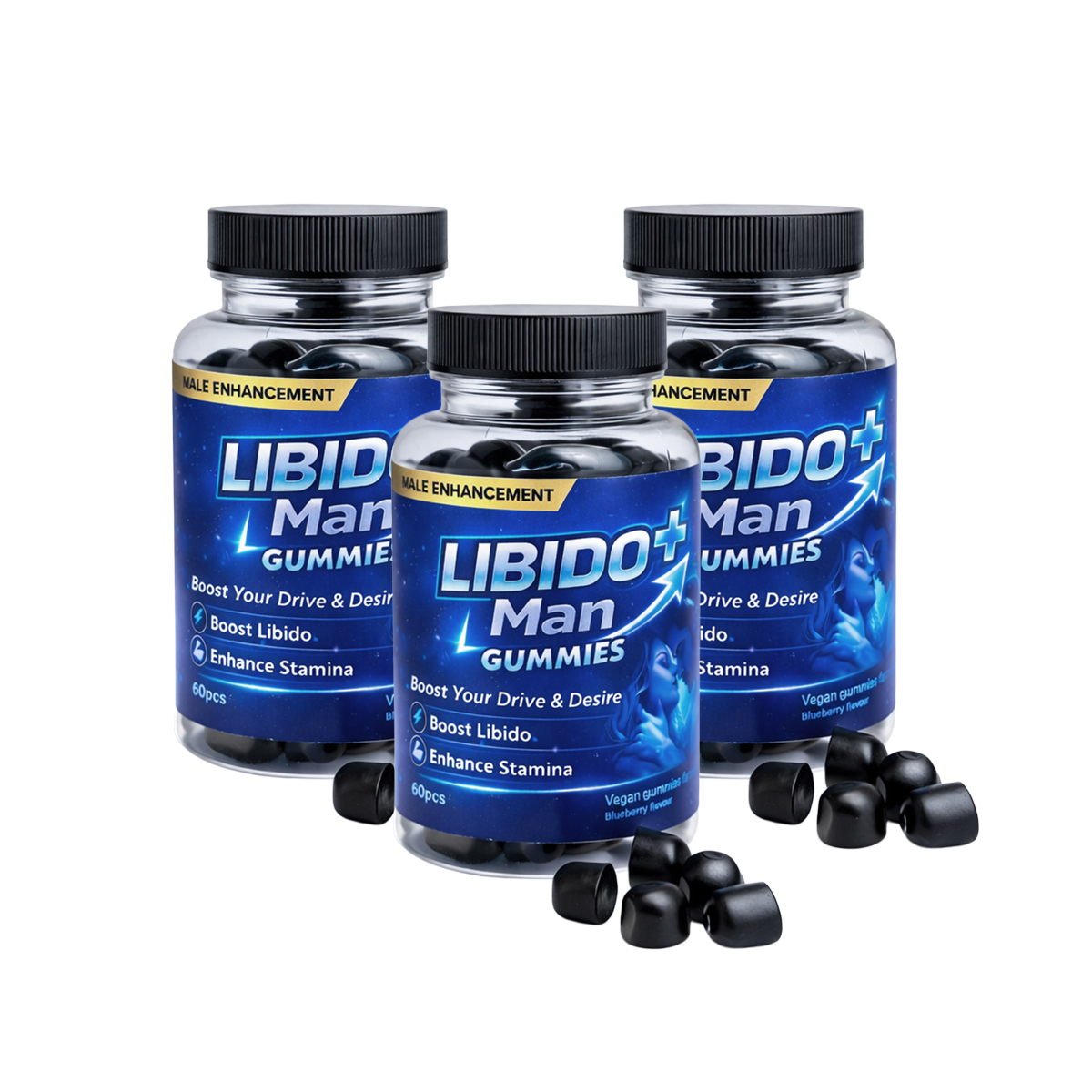 Libidi+ LIBIDO+ Man Gummies 60ks 180g | 3x výhodné balení