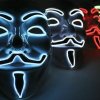 Anonymous Vendeta LED maska ŽLTÁ