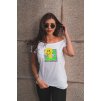 Dámske biele tričko TRANCE MADNESS