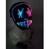 Svítící maska Anarchy Rave | Modrofialová
